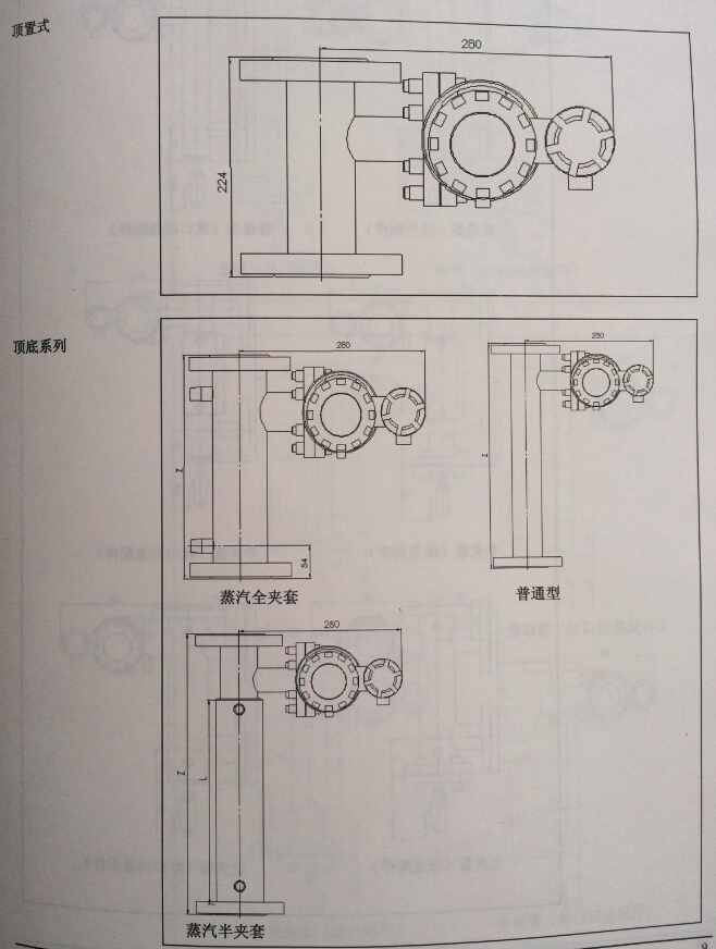UTD－05-C高温型电动浮筒液位变送器安装方式